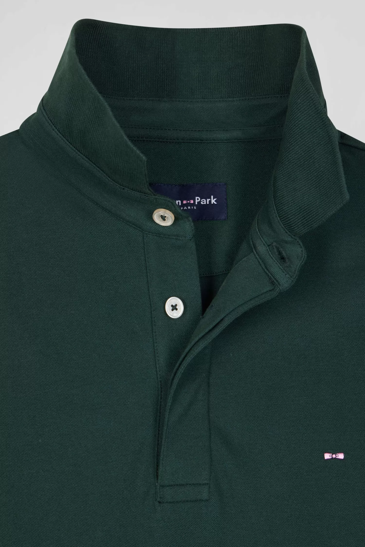 slim_green_shortsleeved_cotton_piqu_polo_shirt_6.webp Eden Park Slim green short-sleeved cotton piqué polo shirt< Polos