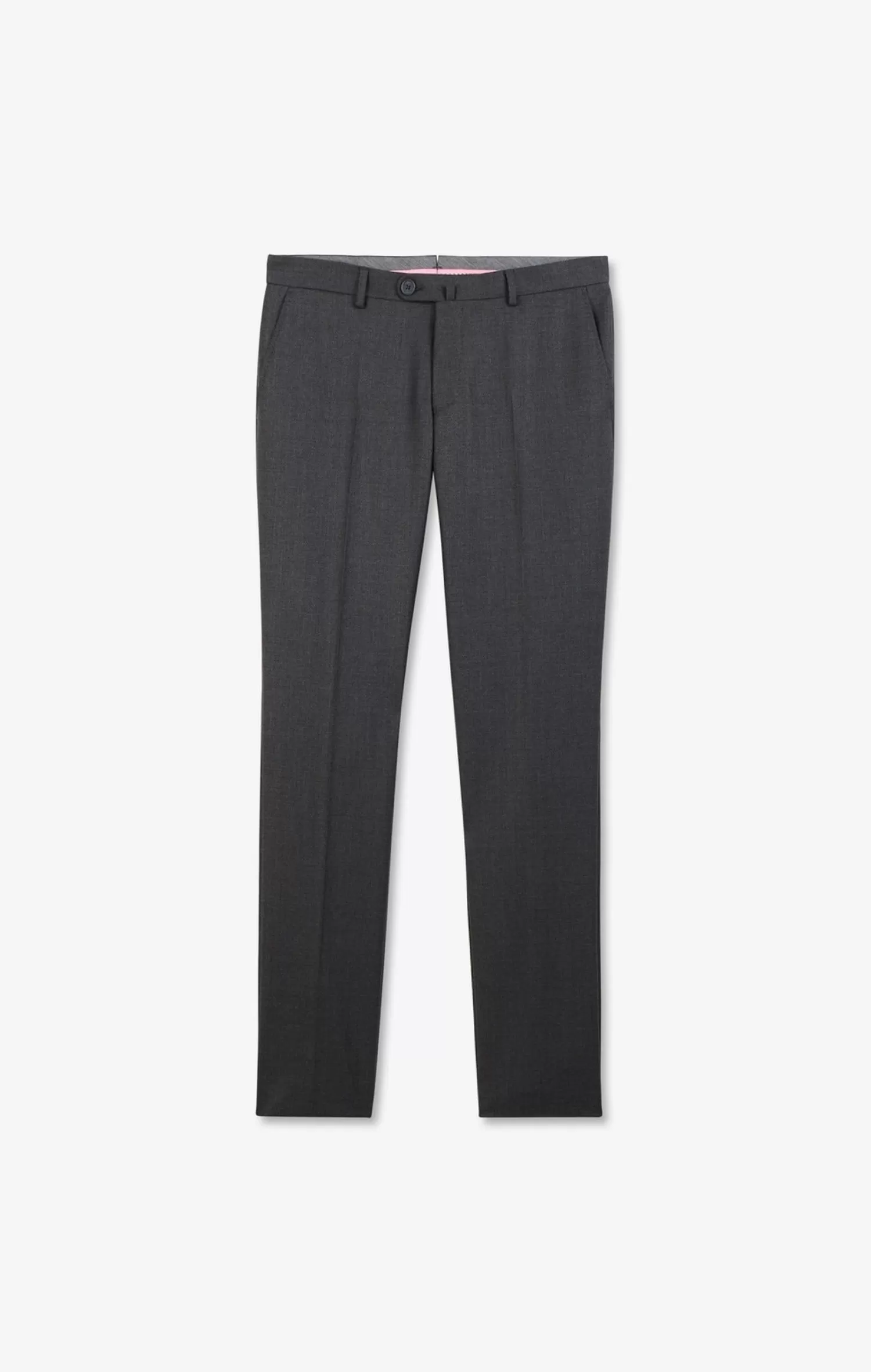 Eden Park Slim grey wool trousers with broken fold< Pants