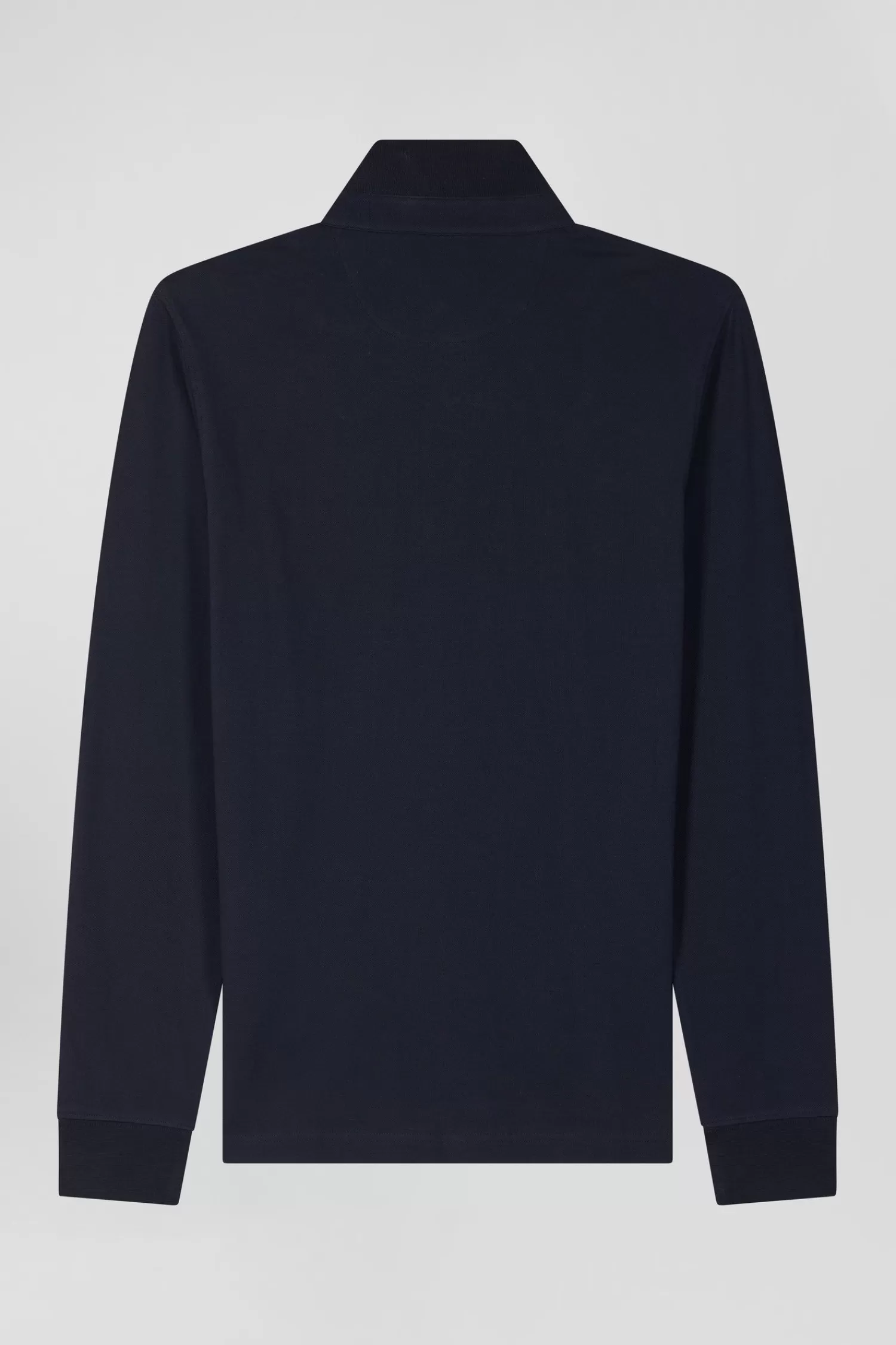 slim_navy_blue_longsleeved_cotton_piqu_polo_shirt_3.webp Eden Park Slim navy blue long-sleeved cotton piqué polo shirt< Polos