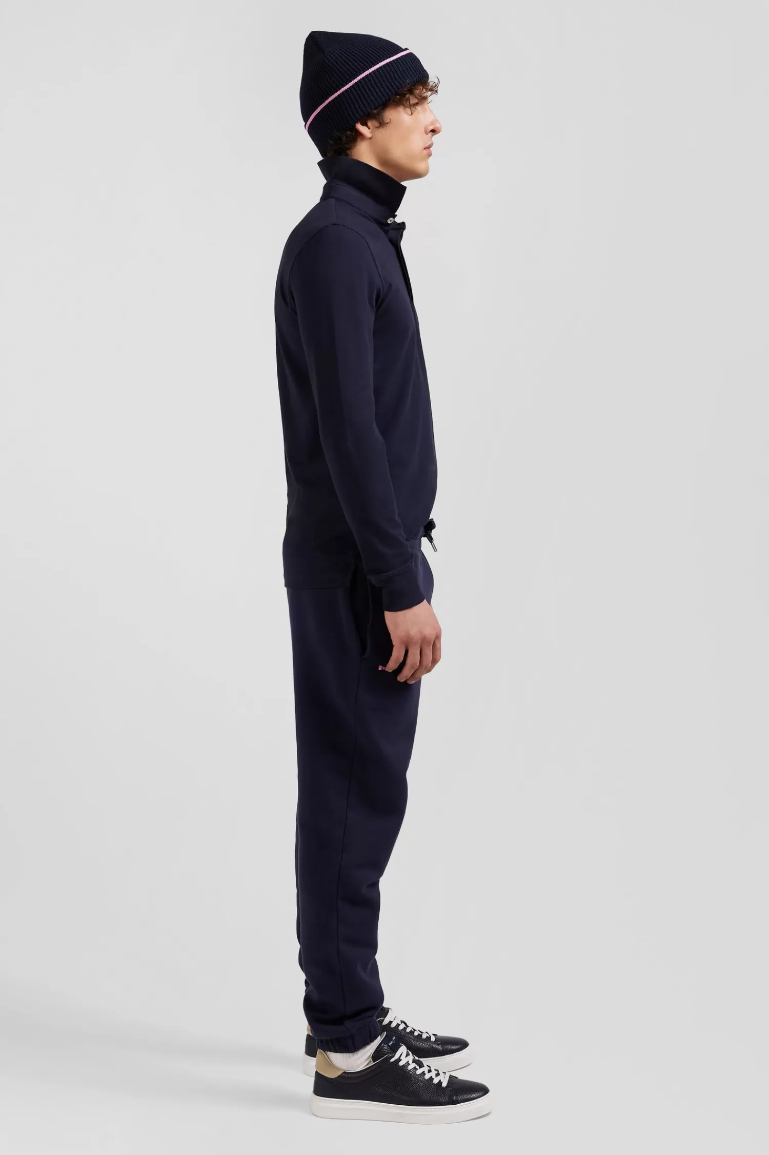 slim_navy_blue_longsleeved_cotton_piqu_polo_shirt_4.webp Eden Park Slim navy blue long-sleeved cotton piqué polo shirt< Polos