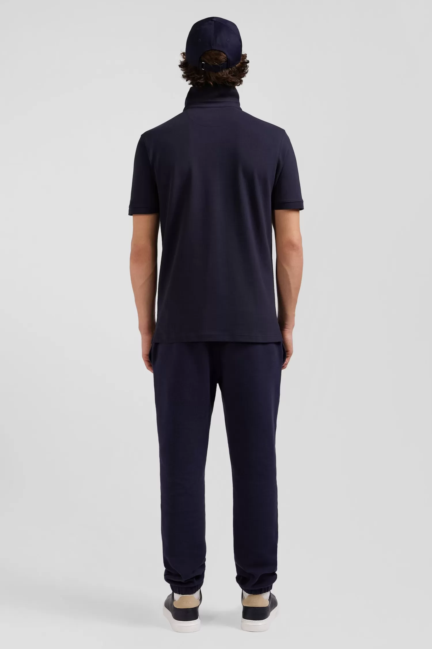 slim_navy_blue_shortsleeved_cotton_piqu_polo_shirt_5.webp Eden Park Slim navy blue short-sleeved cotton piqué polo shirt< Polos