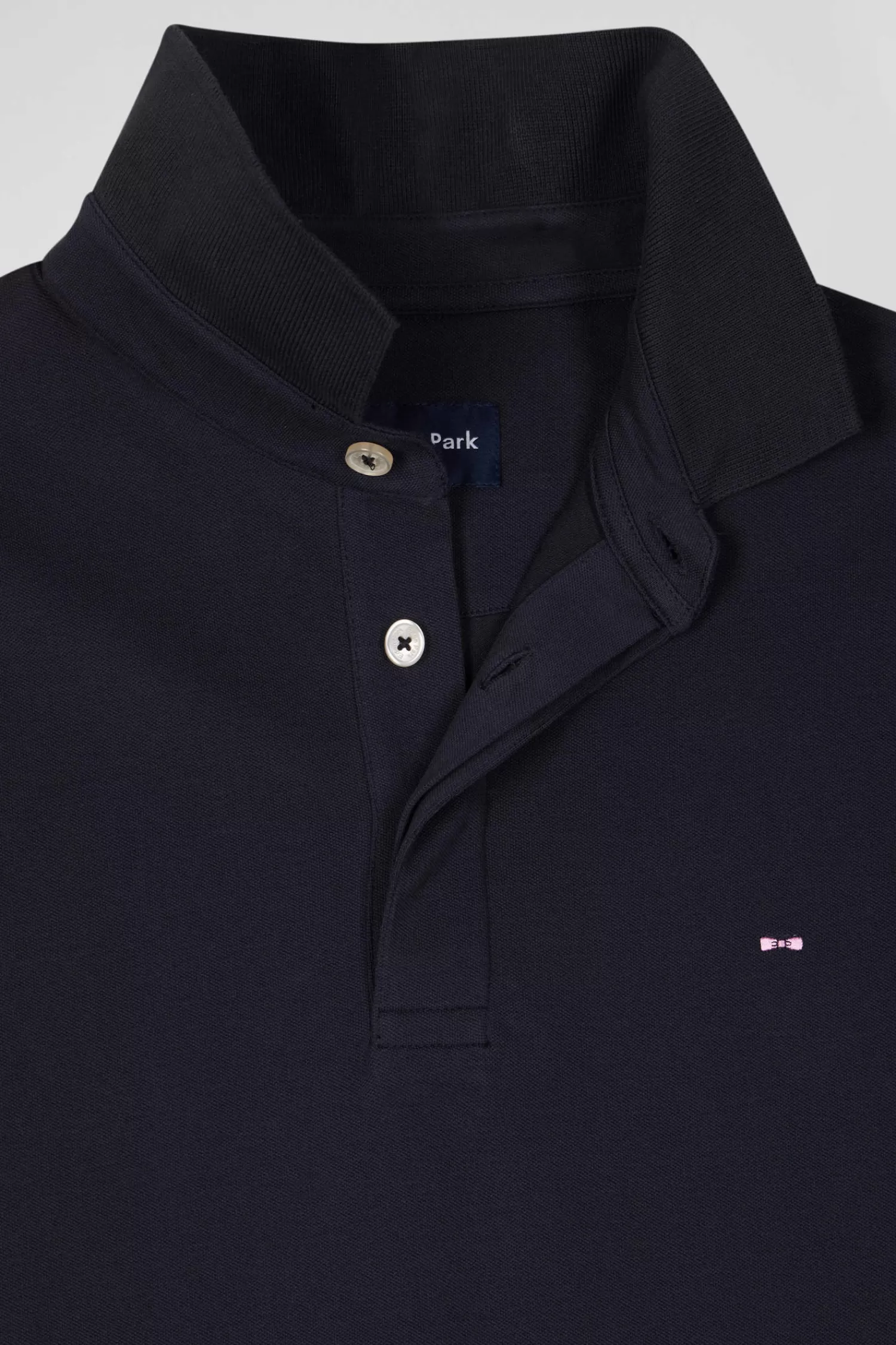 slim_navy_blue_shortsleeved_cotton_piqu_polo_shirt_7.webp Eden Park Slim navy blue short-sleeved cotton piqué polo shirt< Polos