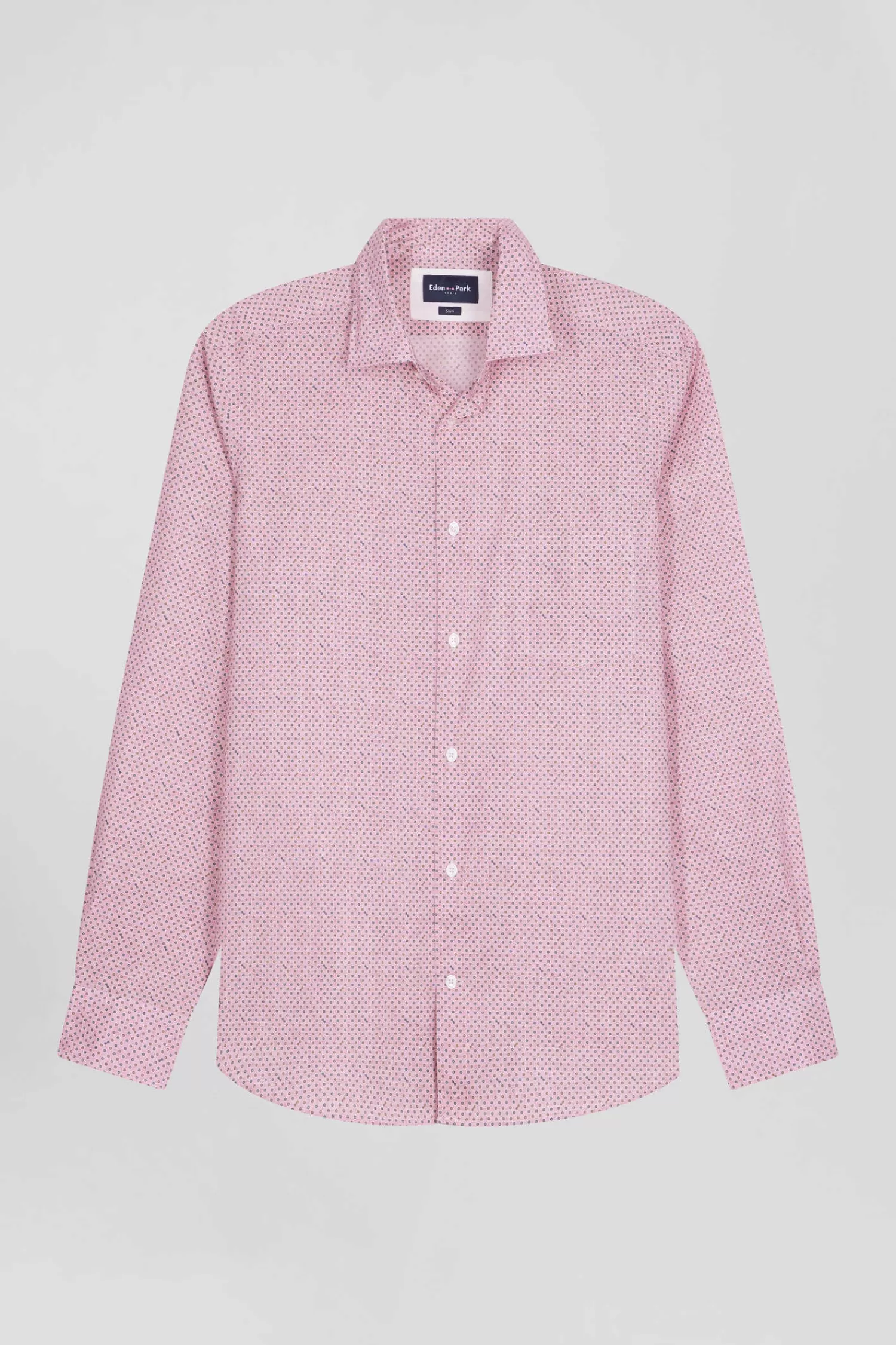 Eden Park Slim pink cotton shirt< Shirts