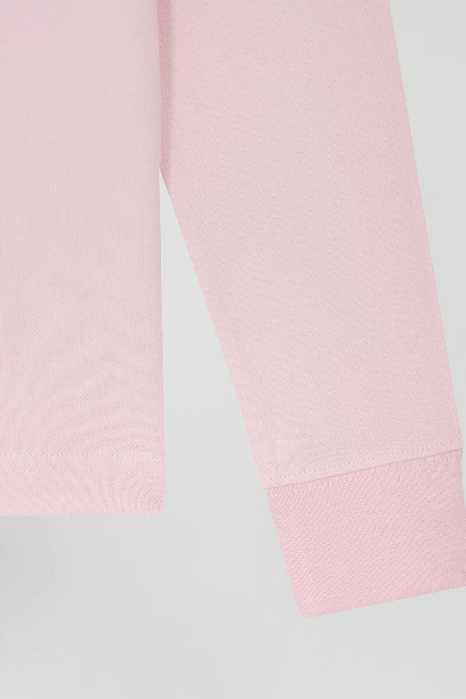 slim_pink_longsleeved_stretch_cotton_polo_shirt_7.webp Eden Park Slim pink long-sleeved stretch cotton polo shirt<Women Polos | Polos