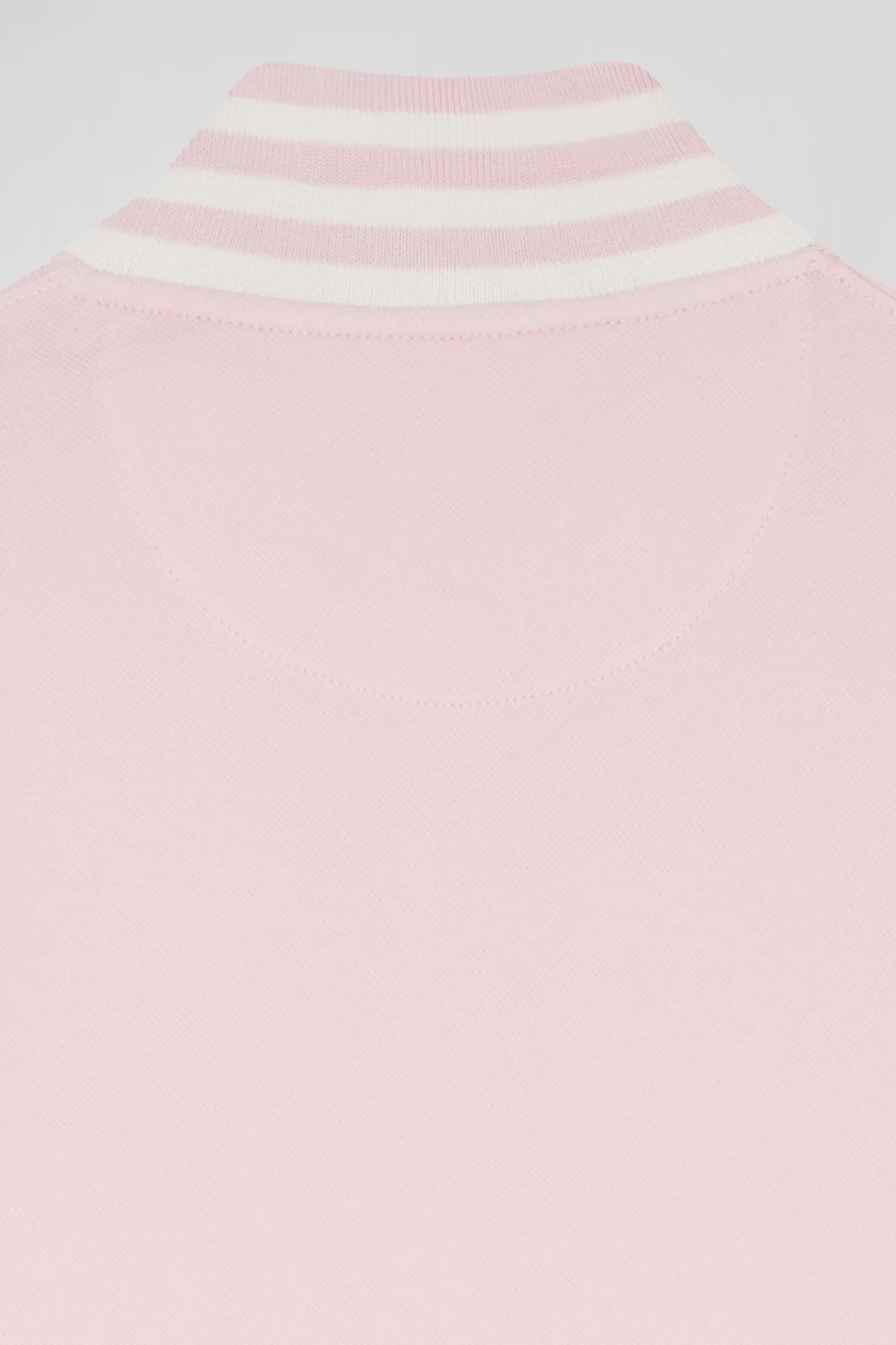 slim_pink_longsleeved_stretch_cotton_polo_shirt_8.webp Eden Park Slim pink long-sleeved stretch cotton polo shirt<Women Polos | Polos