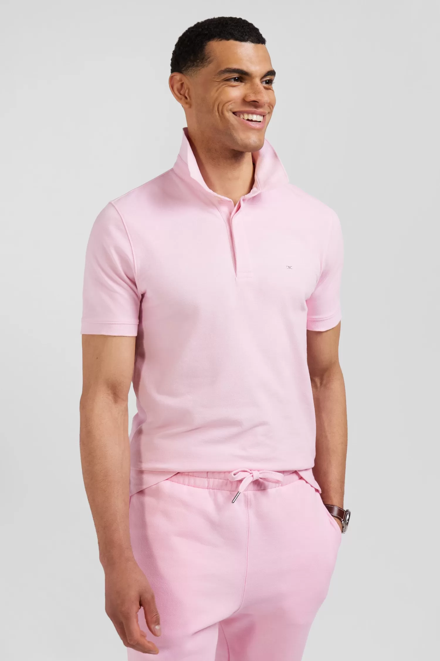 slim_pink_shortsleeved_stretch_cotton_polo_shirt_2.webp Eden Park Slim pink short-sleeved stretch cotton polo shirt< Polos