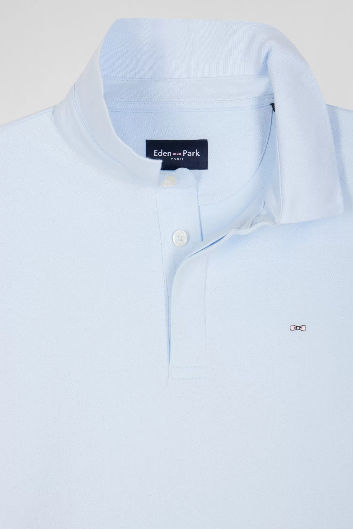 slim_sky_blue_longsleeved_cotton_piqu_polo_shirt_6.webp Eden Park Slim sky blue long-sleeved cotton piqué polo shirt< Polos