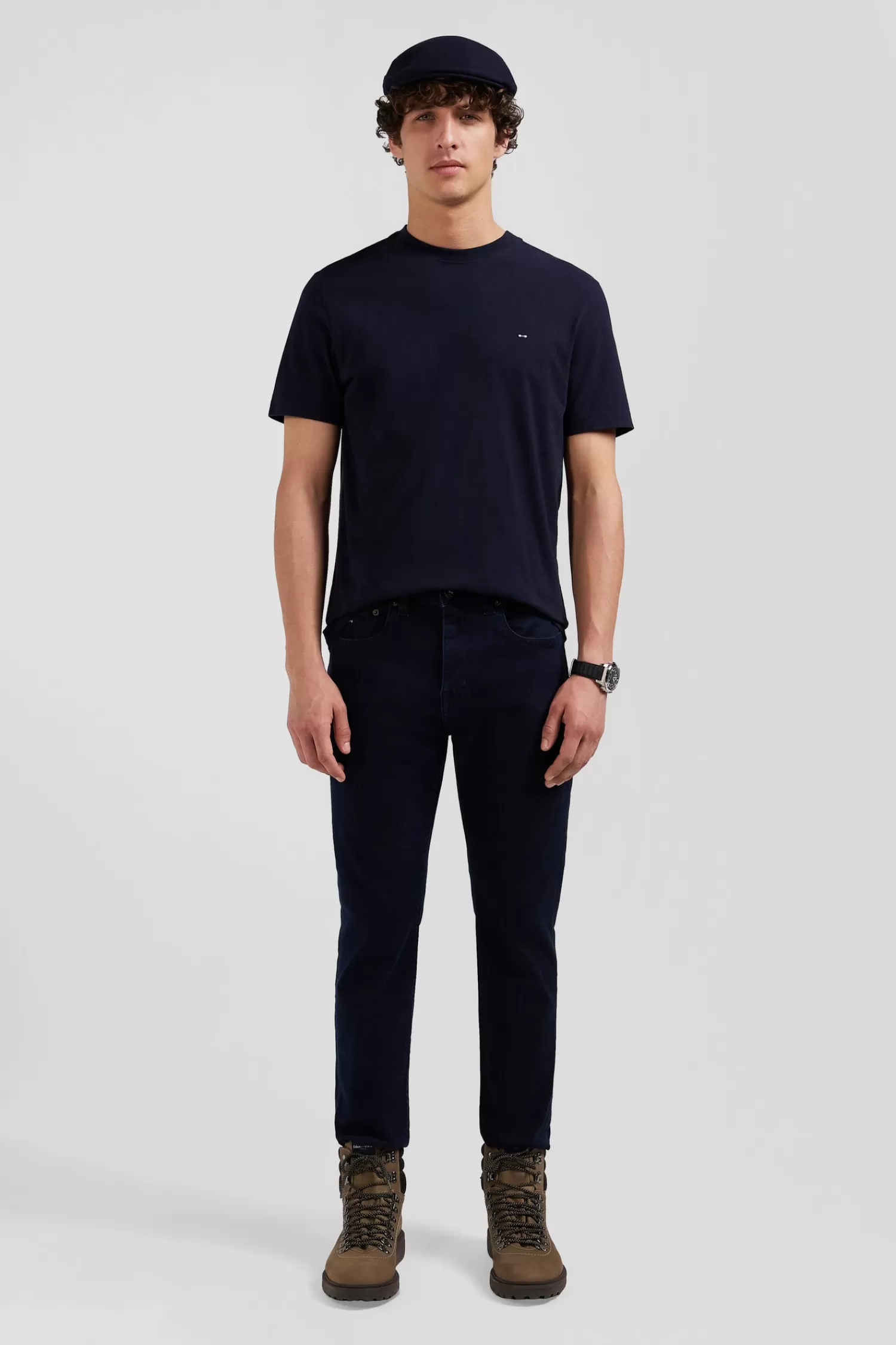 Eden Park Slim stone-washed navy blue stretch denim jeans< Pants