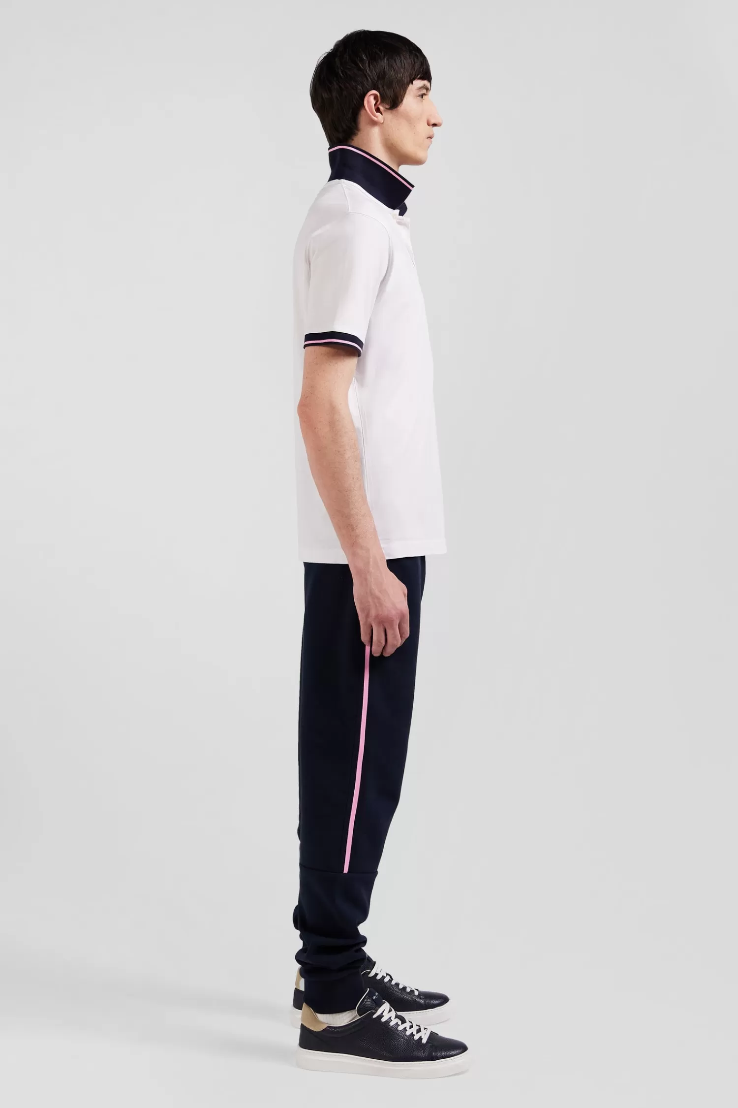 slim_white_shortsleeved_stretch_cotton_polo_shirt_with_eden_park_jacquard_collar_3.webp Eden Park Slim white short-sleeved stretch cotton polo shirt with jacquard collar< Polos
