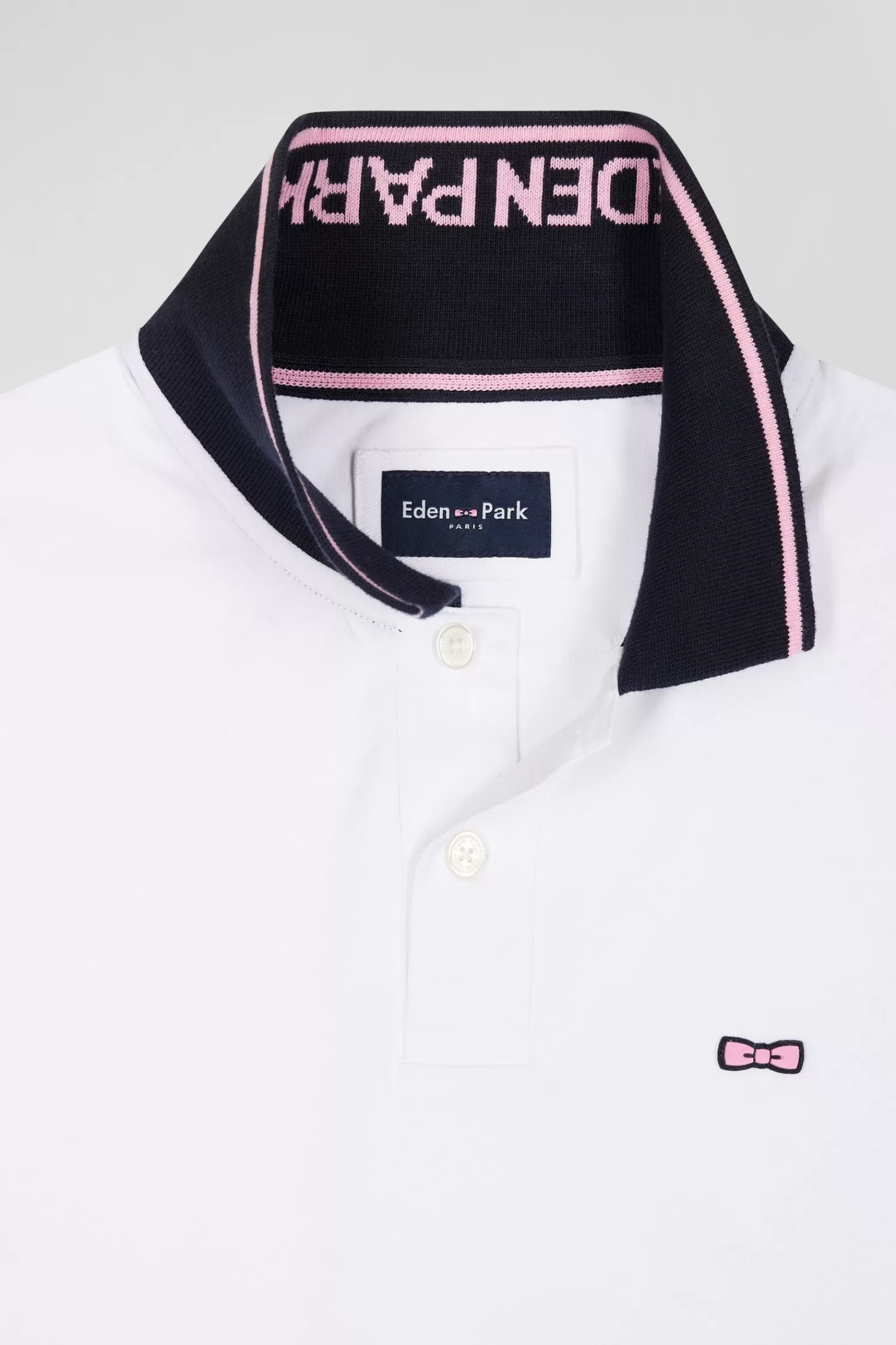 slim_white_shortsleeved_stretch_cotton_polo_shirt_with_eden_park_jacquard_collar_5.webp Eden Park Slim white short-sleeved stretch cotton polo shirt with jacquard collar< Polos