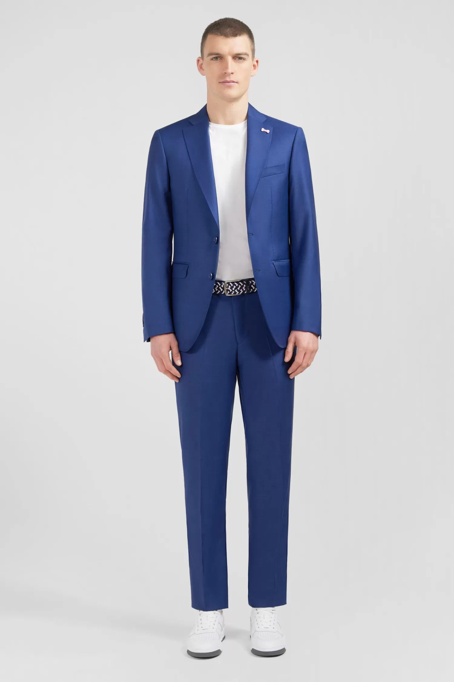 Eden Park Slim-fit suit in blue wool< Jackets And Suits
