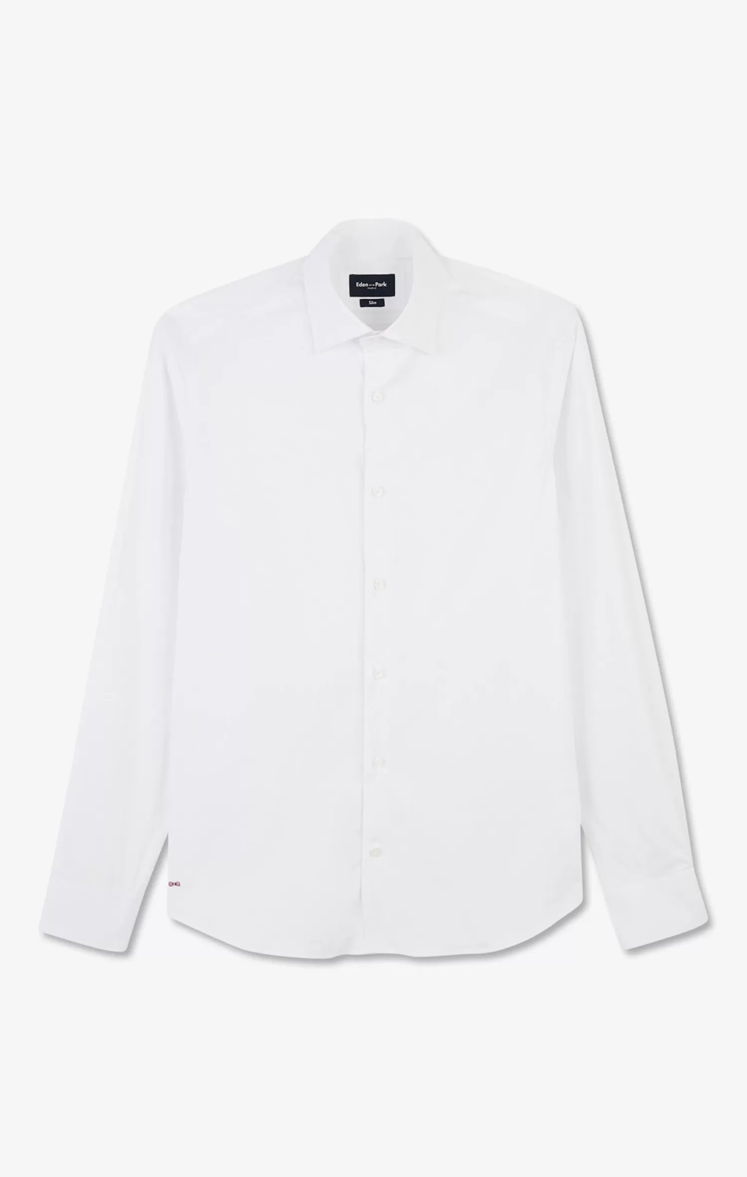 Eden Park Slim-fit white shirt in stretch poplin< Shirts