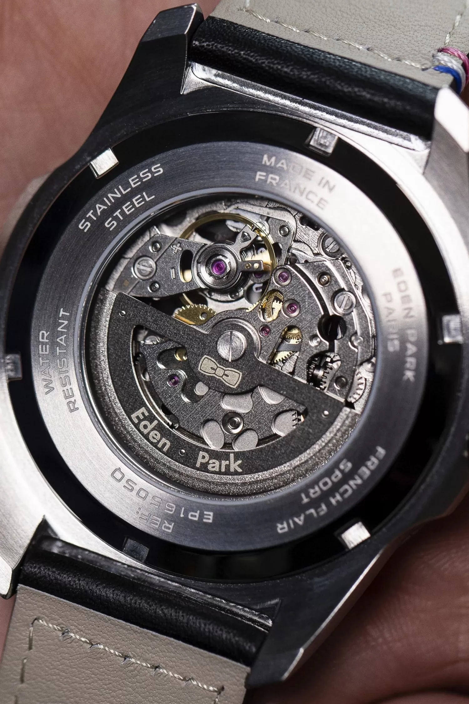 Eden Park Steel automatic skeleton watch< Watches