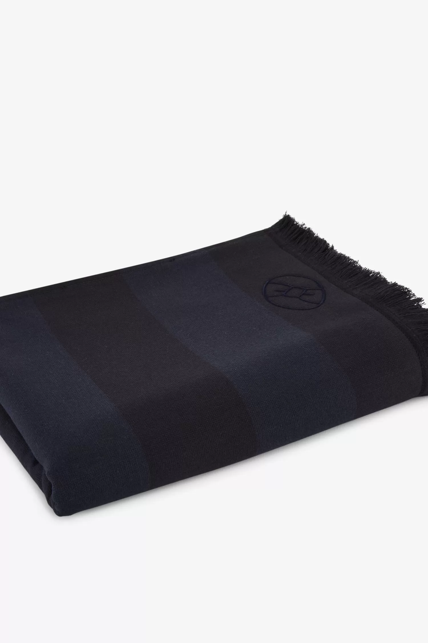 Eden Park Striped navy blue hammam towel< Beach Towels & Foutas