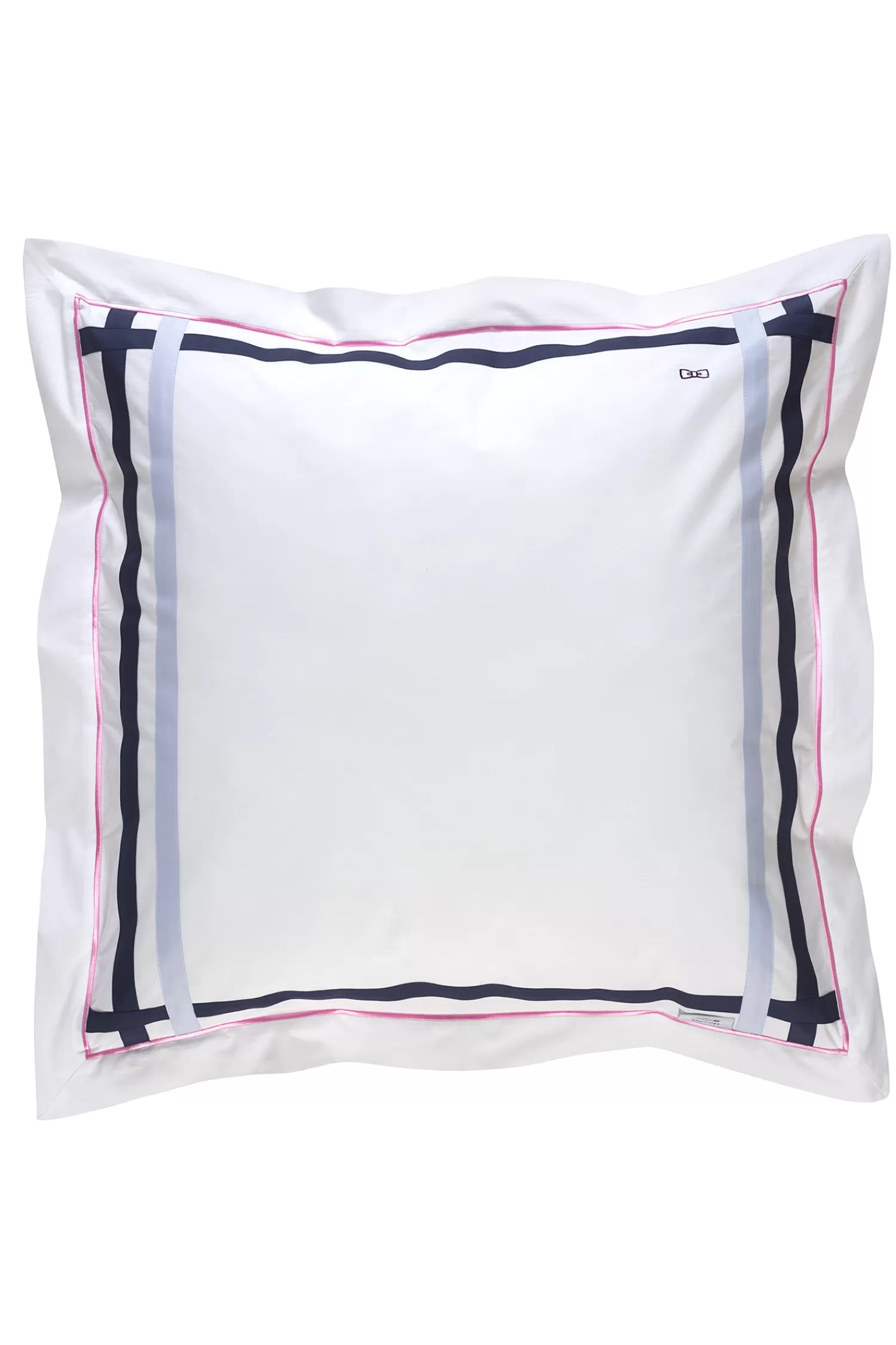 Eden Park 2 taies d'oreiller carrés marine ciel et rose - Talavalu< Pillowcases