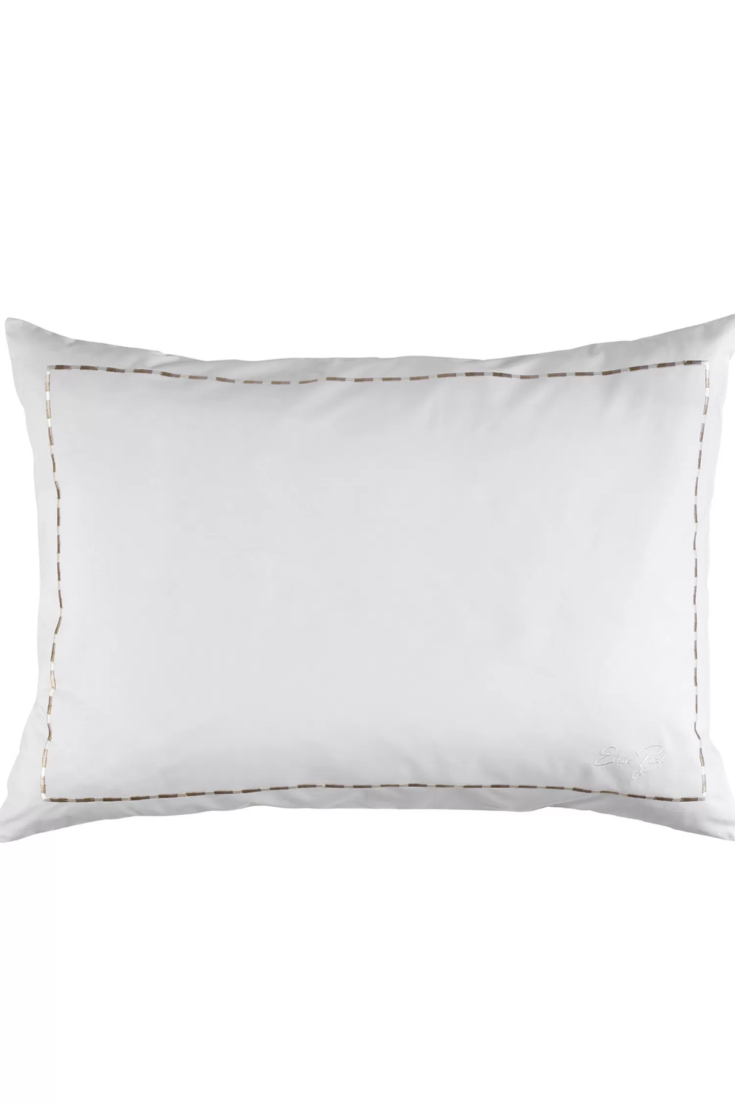 Eden Park 2 taies d'oreiller rectangulaires blanc et beige - Décrochons la lune< Pillowcases