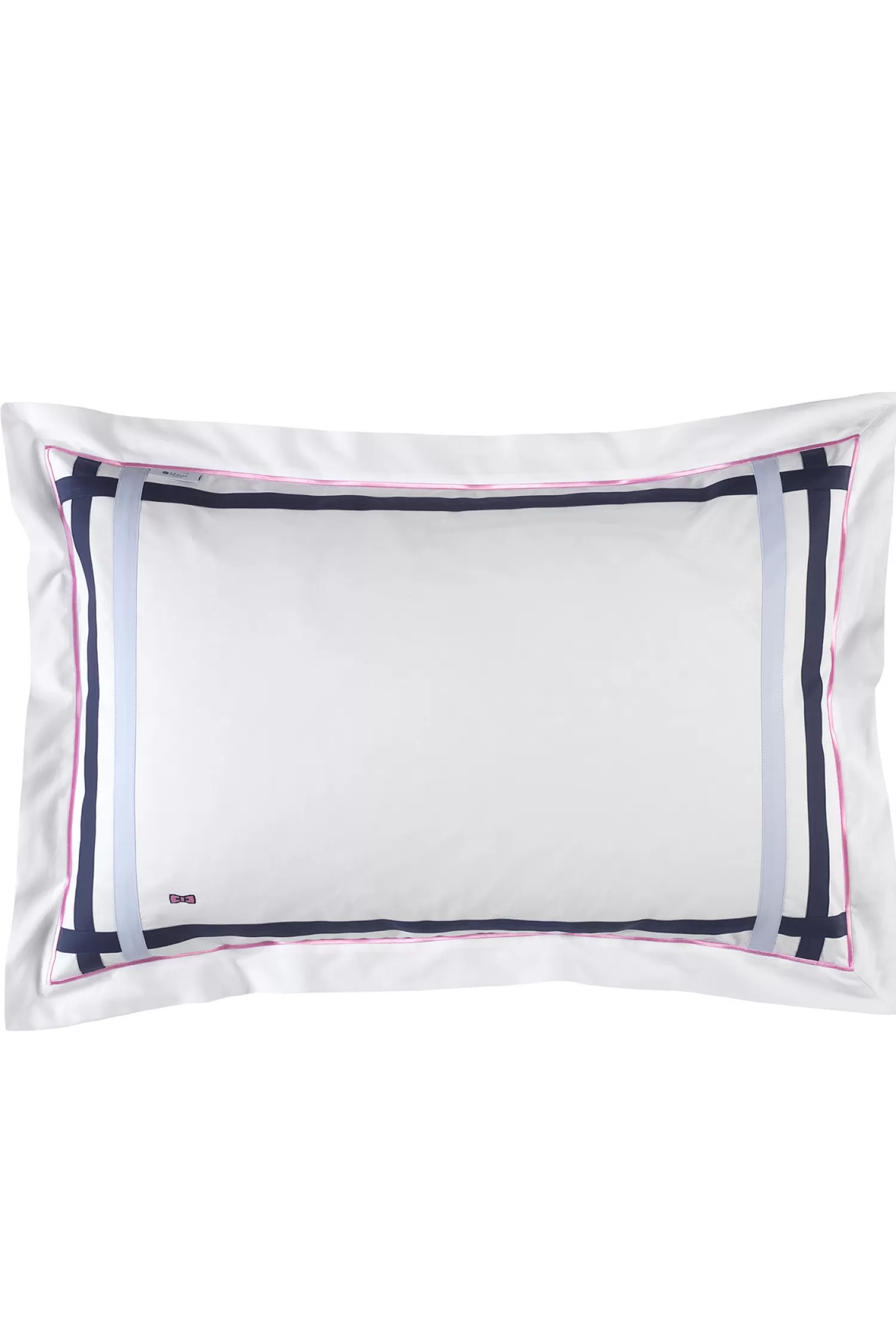 Eden Park 2 taies d'oreiller rectangulaires marine ciel et rose - Talavalu< Pillowcases