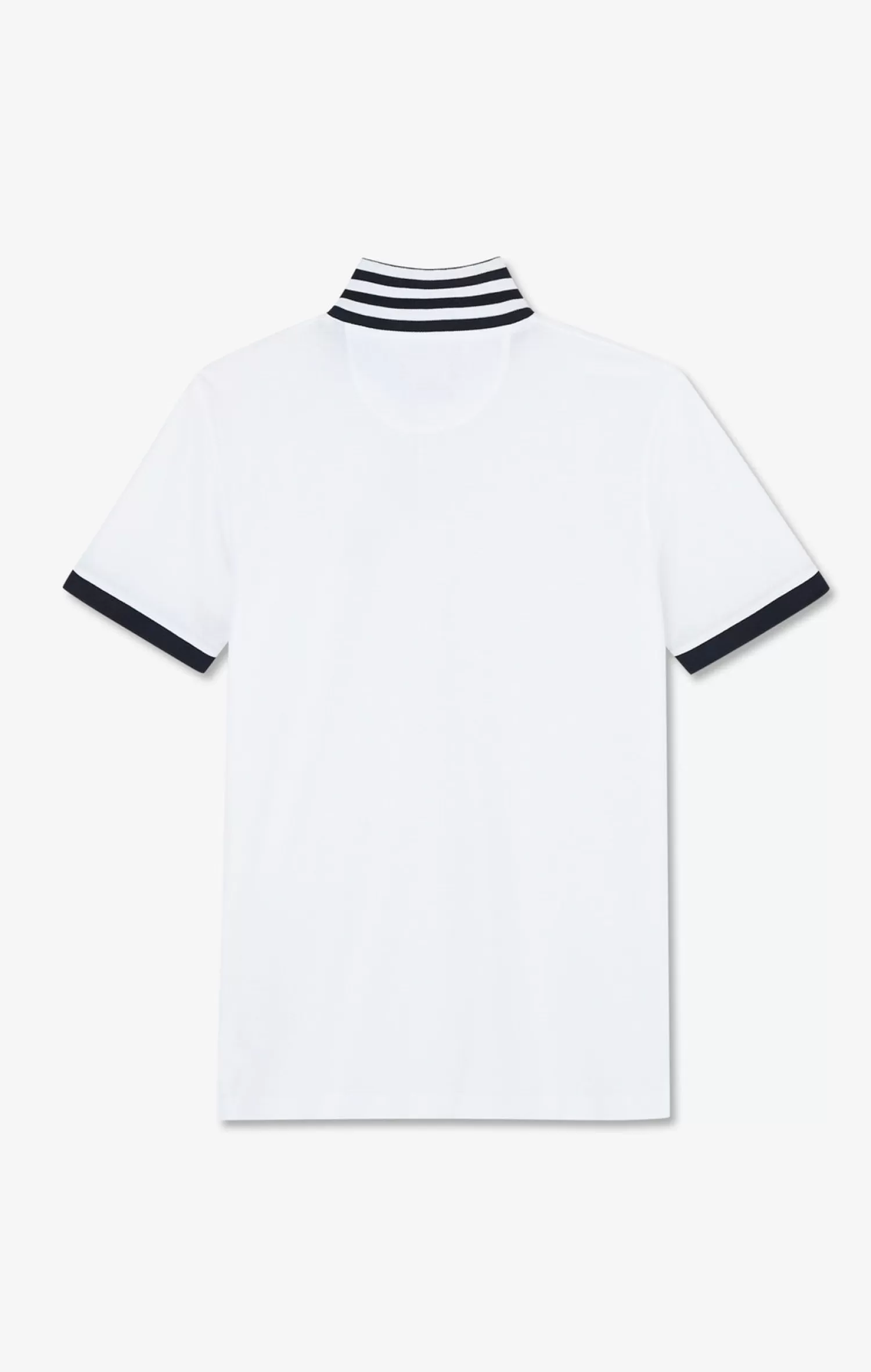 Eden Park White pima cotton polo with contrasting accents< Polos