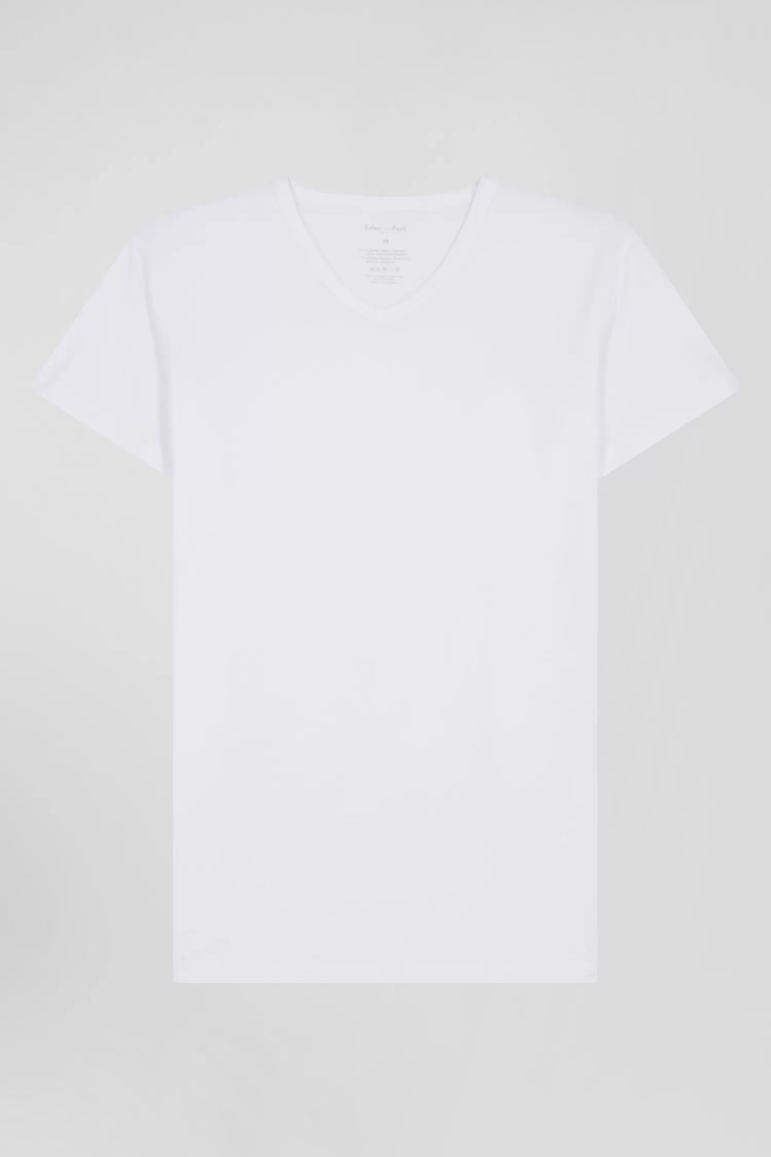 Eden Park White stretch cotton T-shirt< T-shirts