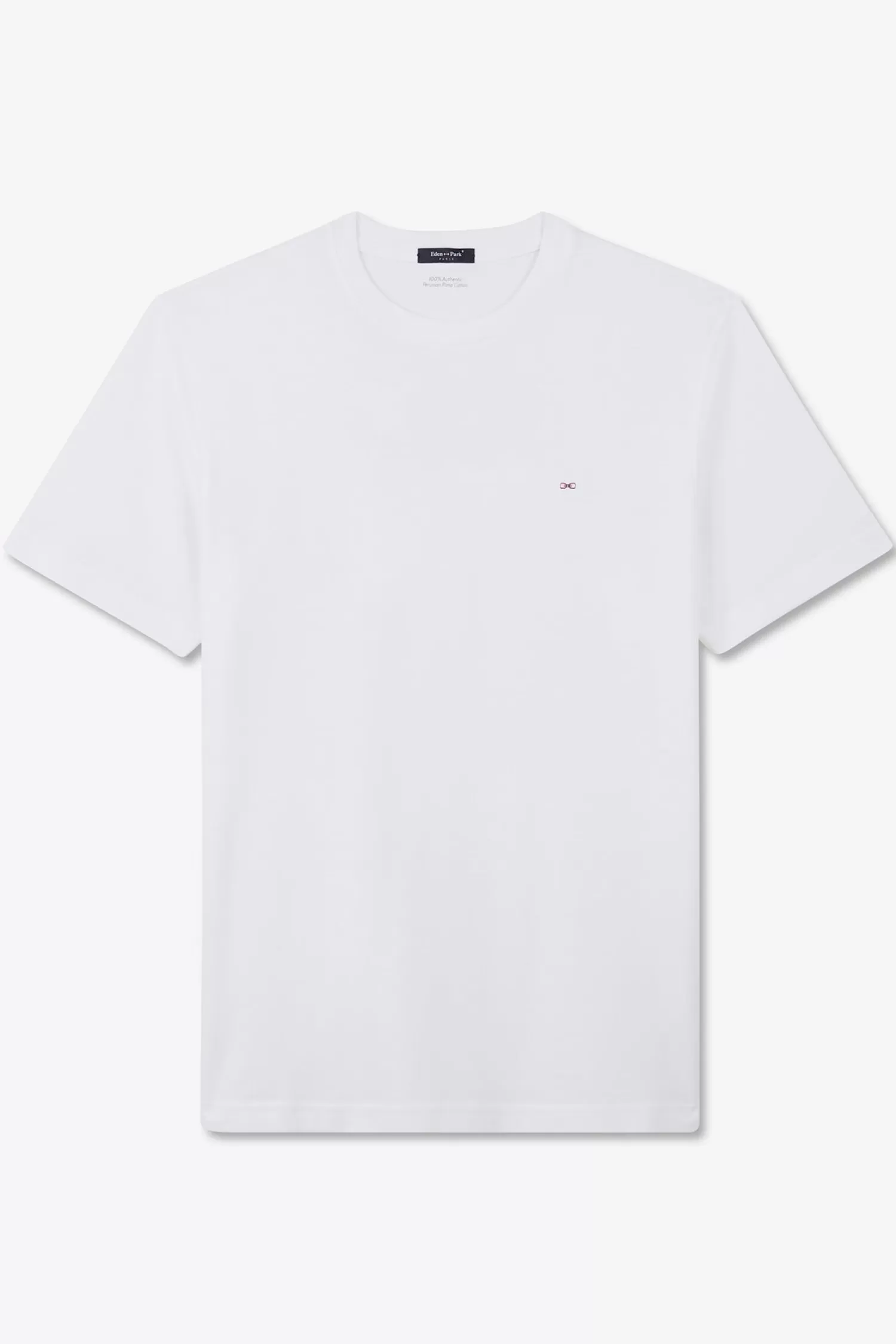 Eden Park White T-shirt with embroidered bow tie on the back< T-shirts