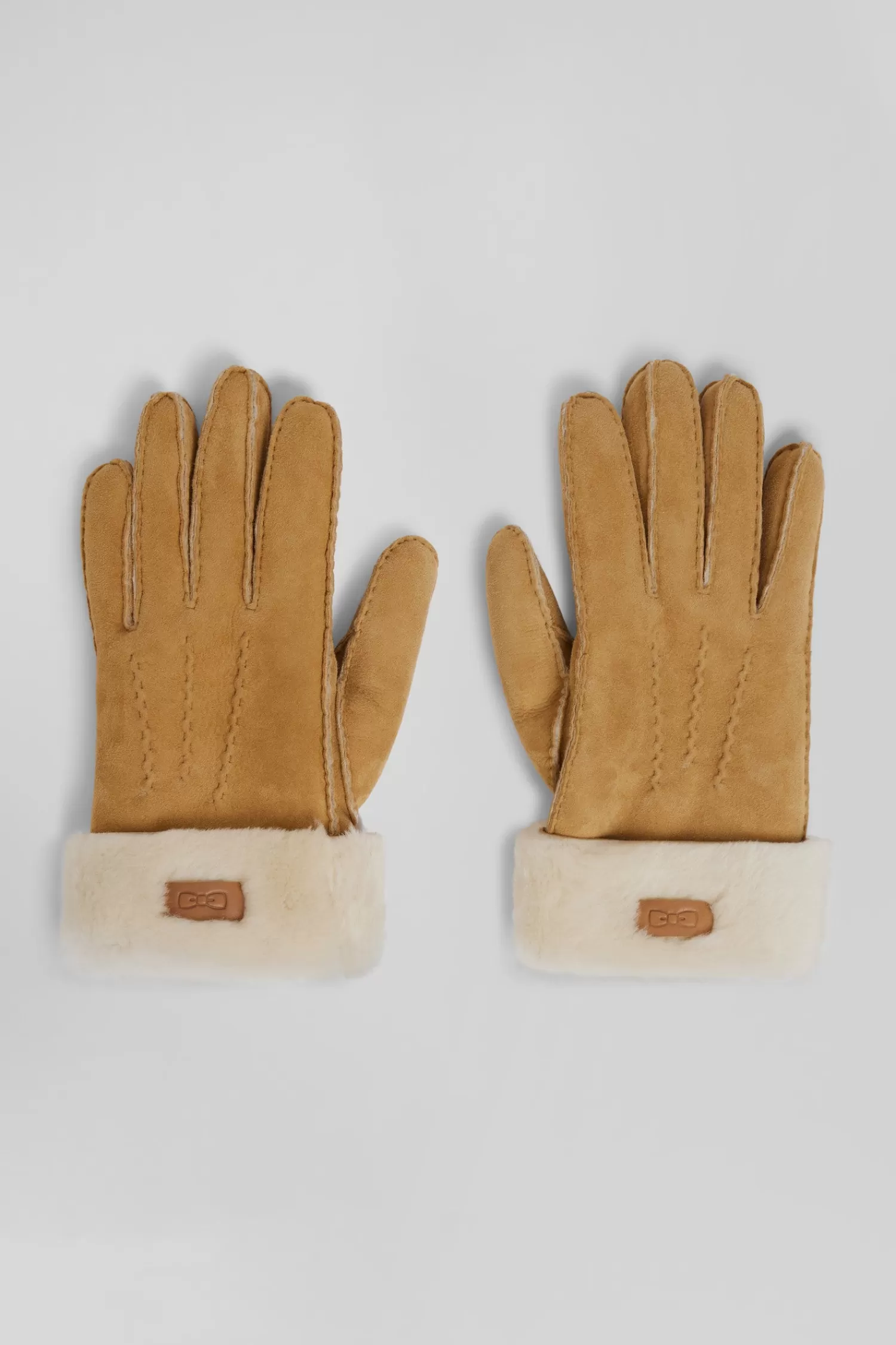 Eden Park Women's camel shearling leather gloves<Women Accessories | Gloves